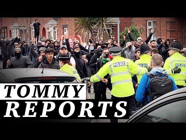 Muslim rioters ATTACK Tommy Robinson voters with bottles, bricks in Oldham | Jessica Swietoniowski