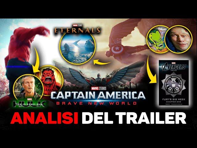 Captain America 4: Brave New World ⭐ ANALISI del PRIMO TRAILER e HULK ROSSO SPIEGATO