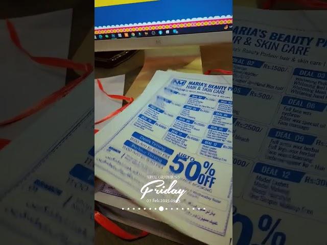 Pamphlet printing in Karachi.Single side pamphlet printing . Single colour pamphlet printing.