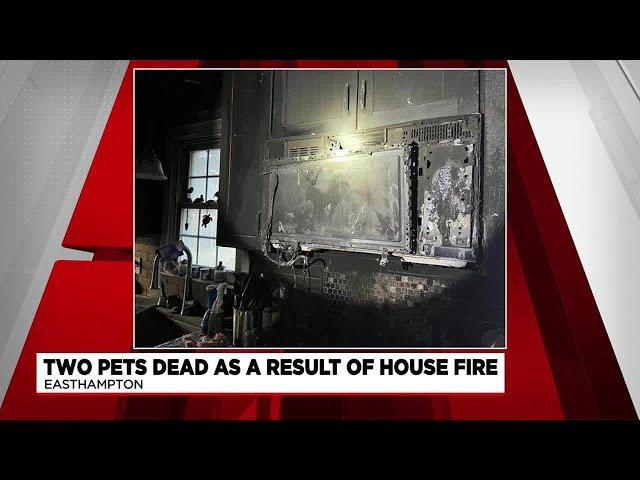 2 pets dead following Easthampton house fire