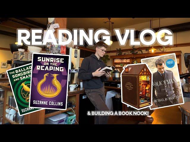 reading vlog  building a book nook, redecorating my home library & a writing update