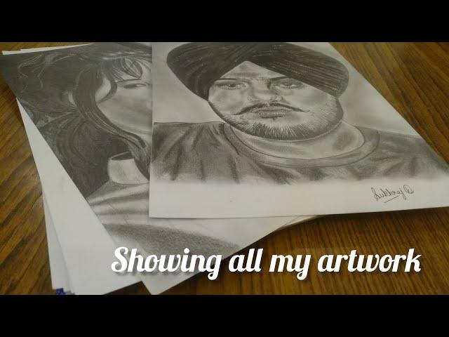 Showing all my artwork from 2022 to 2023 #sukhrajart #drawing #selftaught #trending  #art