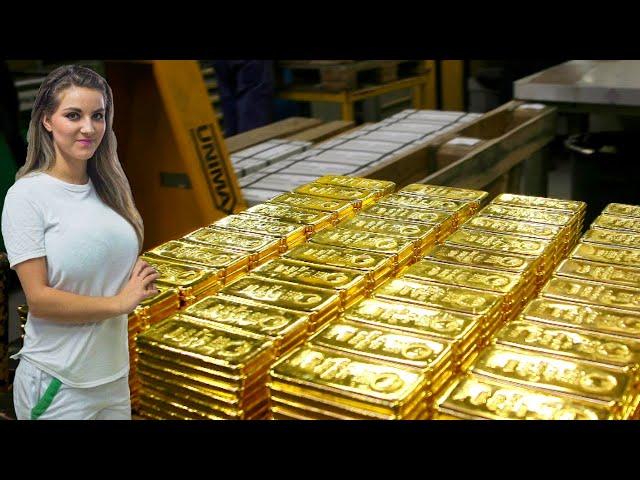 Inside Gold Factory: Making of 99% Pure Gold Bars – Manufacturing process & Production