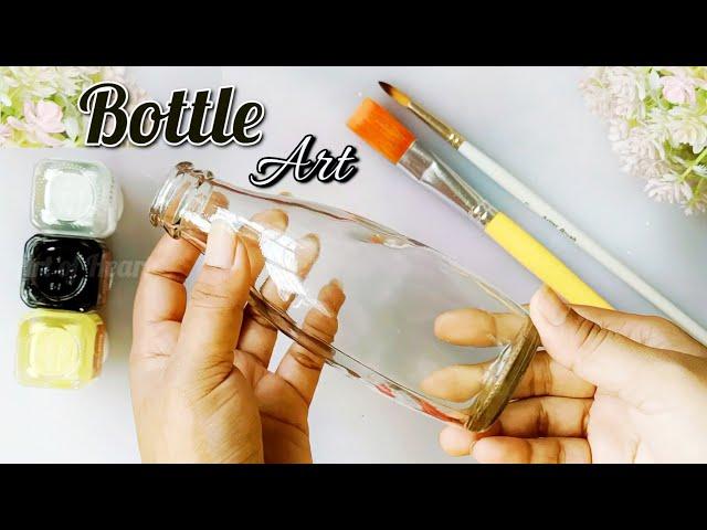 3 Best Glass Bottle Painting | Waste Bottle Reuse Idea | Bottle Decoration Ideas | Glass Bottle Art