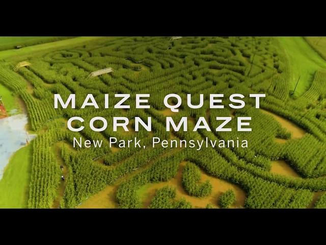 Maize Quest Corn Maze | 4K drone footage