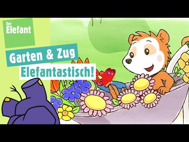 Bobo im Garten & Bobo fährt Zug | Der Elefant | WDR