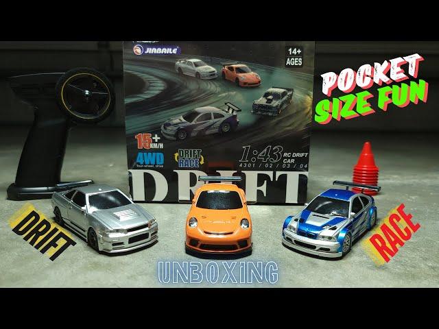 Jiabaile 1:43 Scale RC Drift/Race Car Unboxing, Upgrade Ideas, Differences and Test Drives