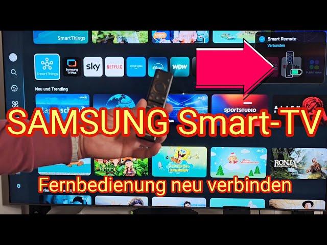 Fernbedienung neu anlernen: SAMSUNG Smart-TV 2025 Remote Control