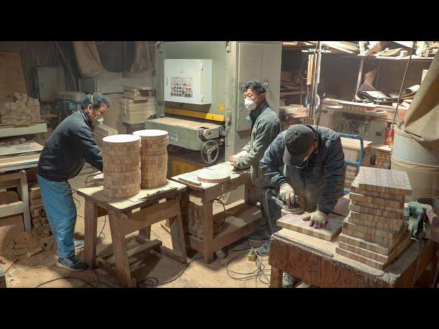 Amazing! Korea's Extreme Wood Working Process Inside the Factory