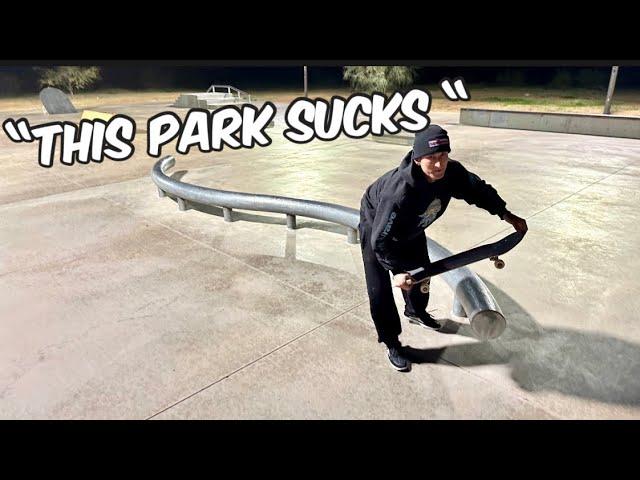 Taking pro skateboarders to the worst park in Arizona