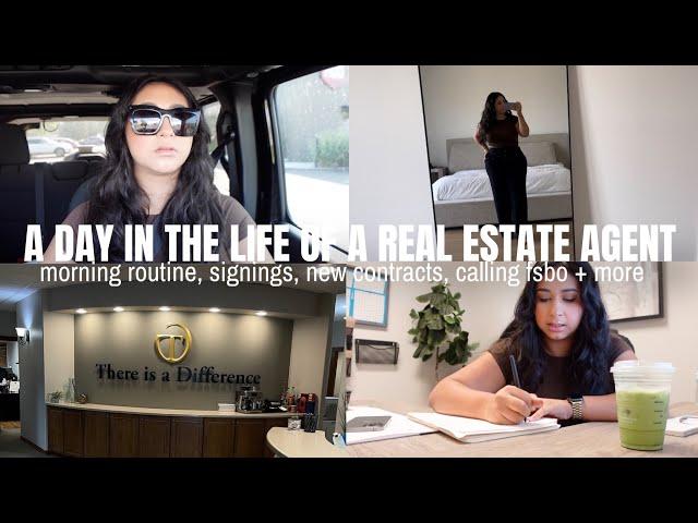 *realistic* DAY IN MY LIFE AS A REAL ESTATE AGENT | closings, new contracts, calling fsbo + more!