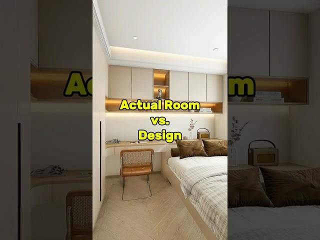 3D Design vs Real Room | Small Bedroom Makeover