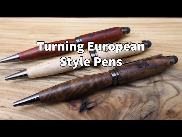 Turning European style pens