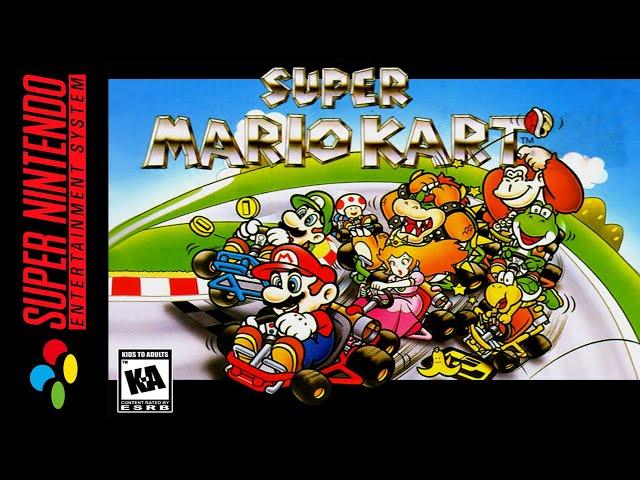 [Longplay] SNES - Super Mario Kart (4K, 60FPS)