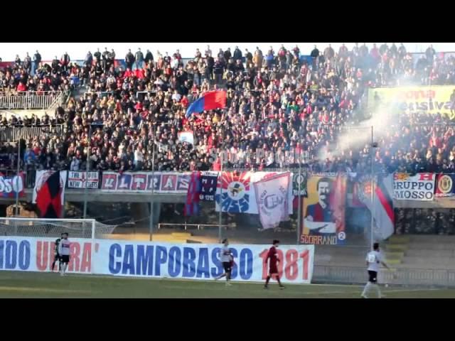 Il tifo dei campobassani contro il Termoli, Serie D 14/15