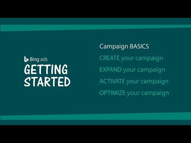 Bing Ads campaign basics