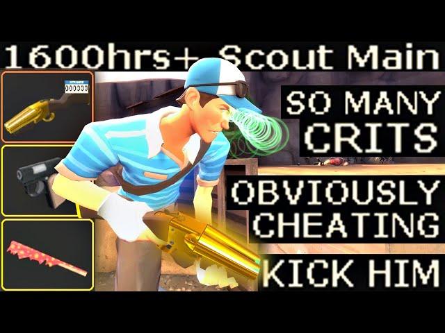 TF2 Player gets ANGRY1600+ Hours Scout Main Gameplay
