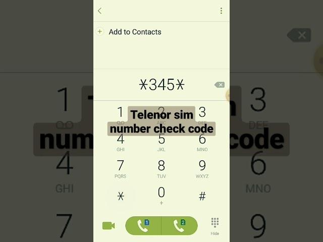 How to check telenor sim number#youtube#shorts