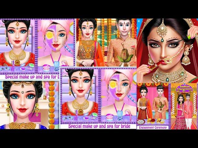 Cute Indian girl and beautiful bride Wedding planner video special makeup stylish Raj