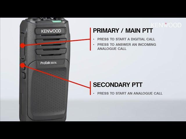 TK-3701D License-Free Digital PMR446 Radio Second PTT | KENWOOD Comms