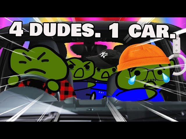 4 DUDES. 1 CAR.