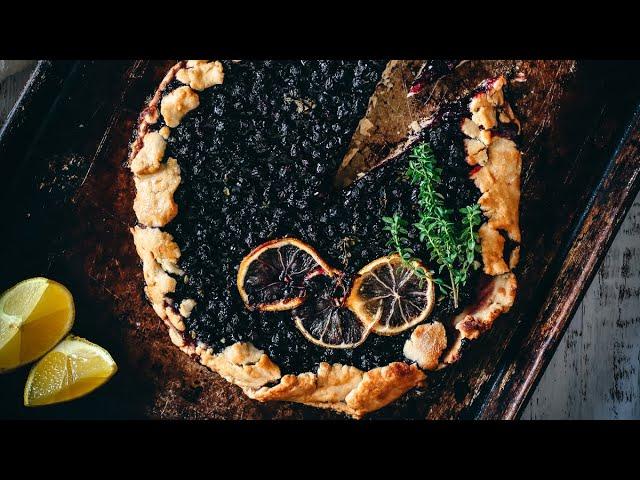 How to make a rustic lemon blueberry galette (gluten-free crust, vegan option)