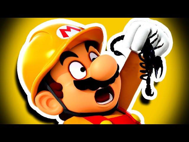 mario maker mais je mange un SCORPION si je perds