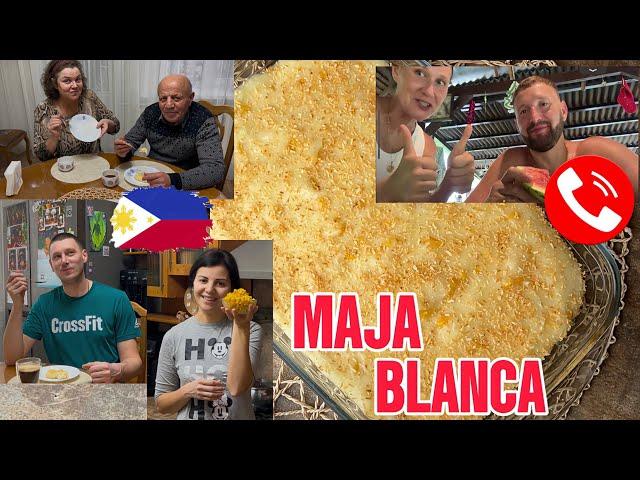 MAJA BLANCA/How do the Pinoys treat Russians?/My family loves Filipino pudding