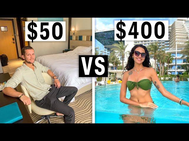 DUBAI | 400$ LUXURY HOTEL VS $50 BUDGET HOTEL  PALM JUMEIRAH