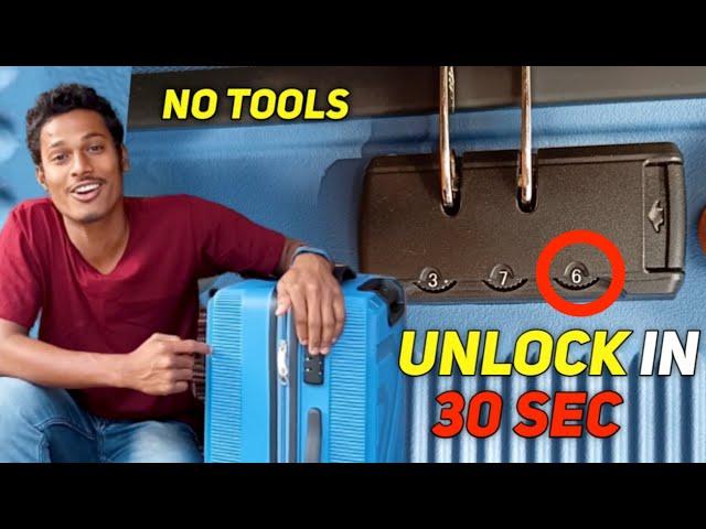 How to unlock forgotten combination lock password | Open any suitcase or luggage bag