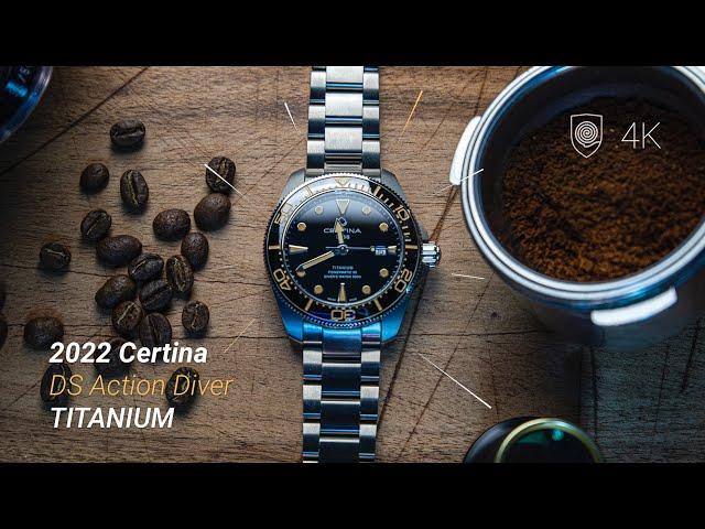 The 2022 Certina DS Action Diver in titanium & Ceramic bezel!