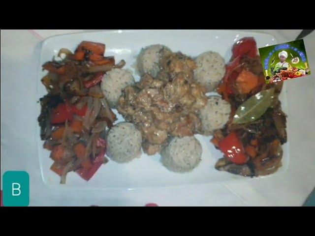 الدجاج بالفطرpollo al champiñones