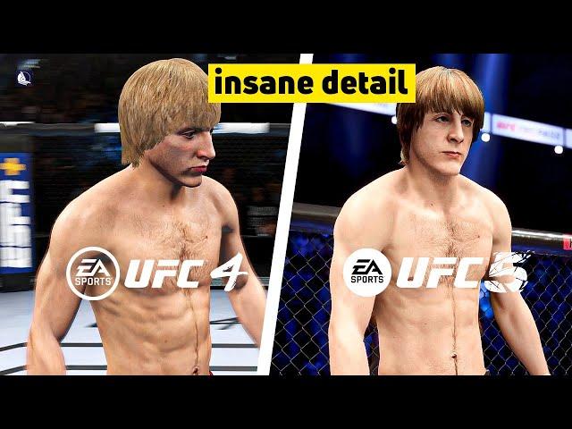 UFC 5 vs UFC 4: Graphics Comparison (is it worse!?) PS5