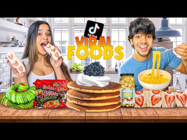VIRAL TikTok Food Trends සිංහල vlog | Yash and Hass #part2