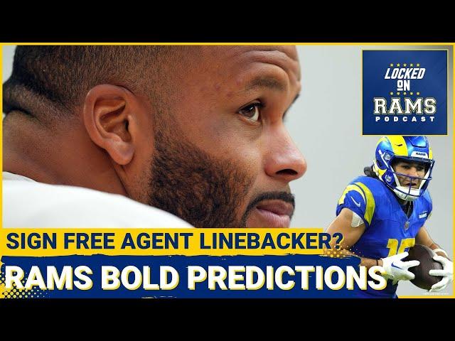 3 Rams Bold Predictions for 2024 Season! Aaron Donald Unretires, Should Rams Sign Kwon Alexander?