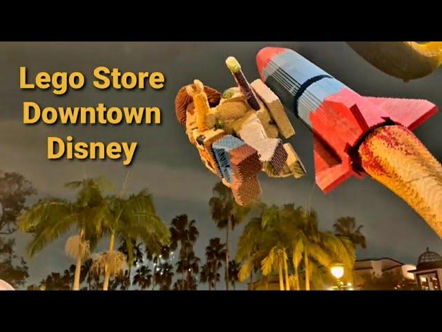 Lego Store California Downtown Disney District, Christmas at Disneyland California 2021 Anaheim USA