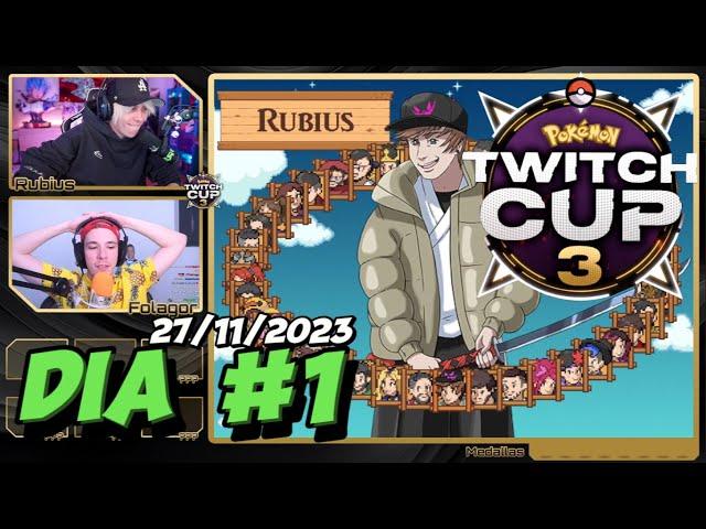 RUBIUS y FOLAGOR en la POKEMON TWITCH CUP 3 - DIA #1 || DIRECTO 27/11/2023