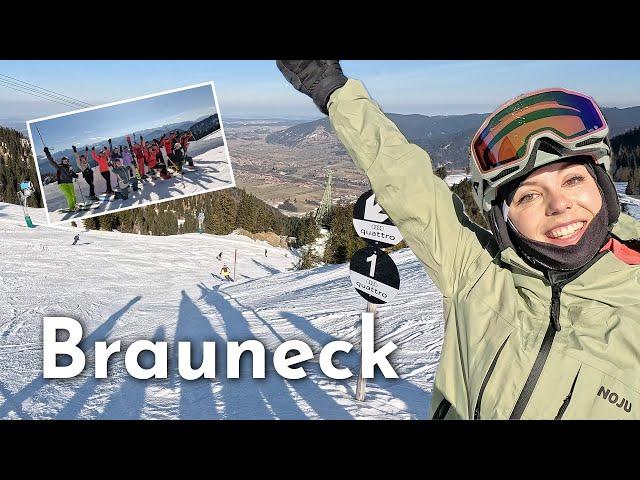 Brilliant day of skiing at Brauneck: Can we make it to the World Cup downhill?