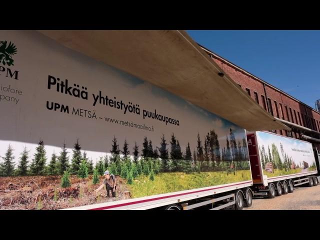 Erikoispitkä HCT-rekka toimii säännöllisillä reiteillä - UPM Metsä