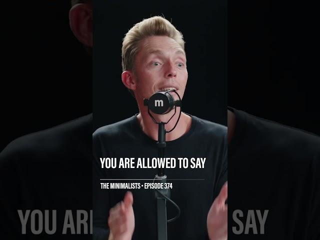 When do you say “no”?