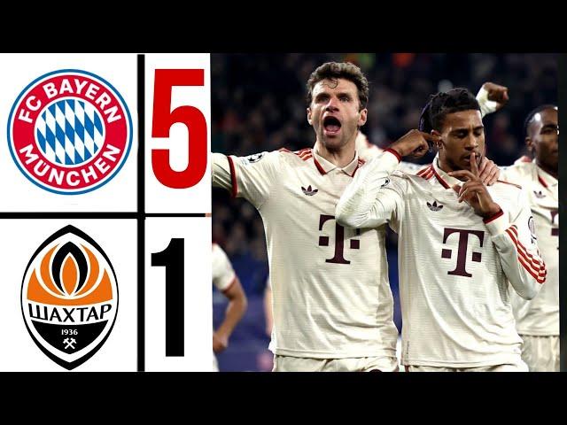 FC BAYERN MUNICH vs SHAKHTAR (5-1) champions League all Goals and Extended Highlights 2025