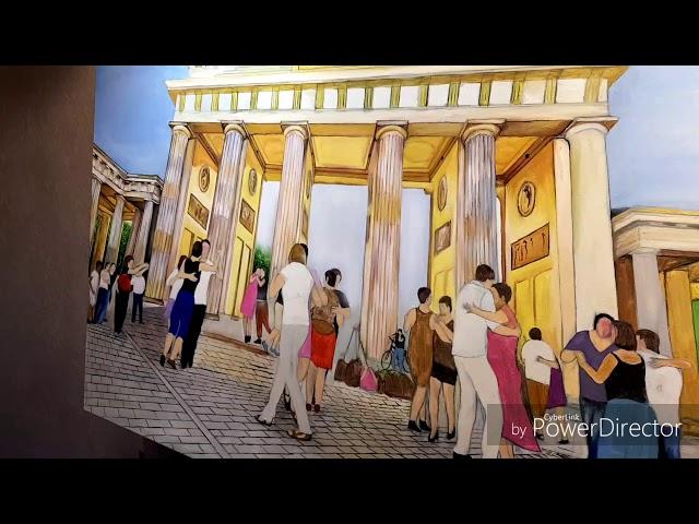 Brandenburger Tor Berlin auf Leinwand mit Ölfarben 120 × 90 gemalt Vazgen Tatosyan 10.02.2019