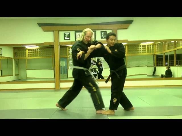 Soke Russ Rhodes Kenju Ryu , Kenpo Ju Jitsu .defense inside line.