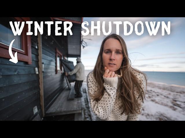 Closing down our off-grid cabin for winter ︱ Svalbard