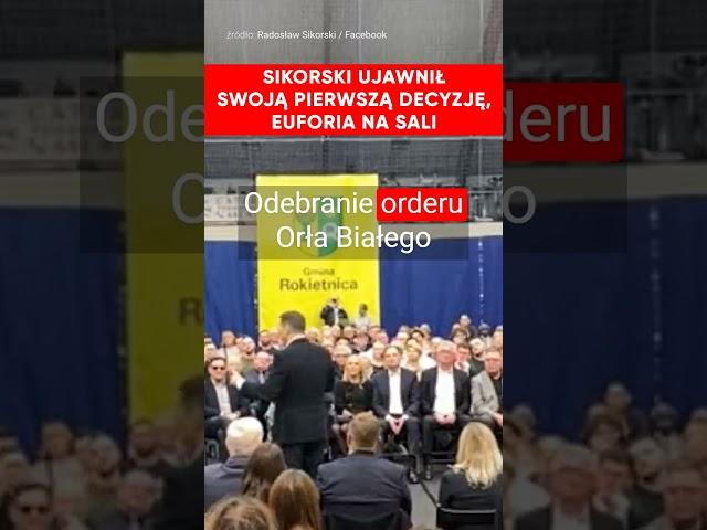 Pierwsza decyzja Sikorskiego. "Już wiem, co bym zrobił pierwszego dnia..."