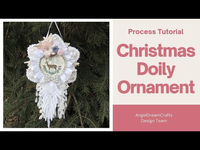 DIY Shabby Chic Doily Ornament