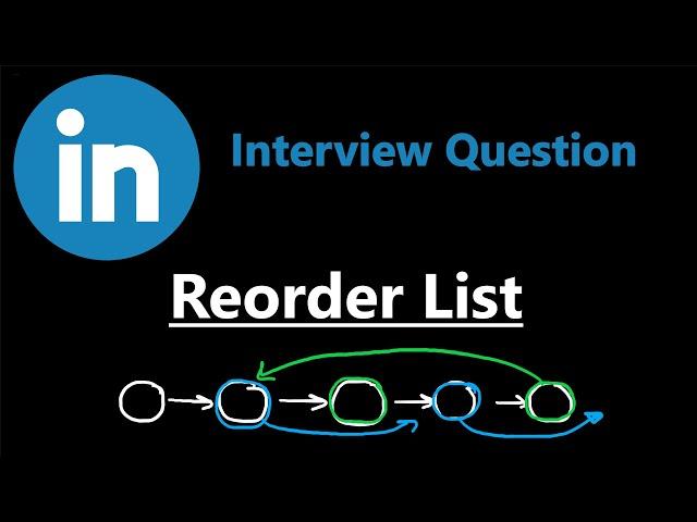 Linkedin Interview Question - Reorder List - Leetcode 143 - Python