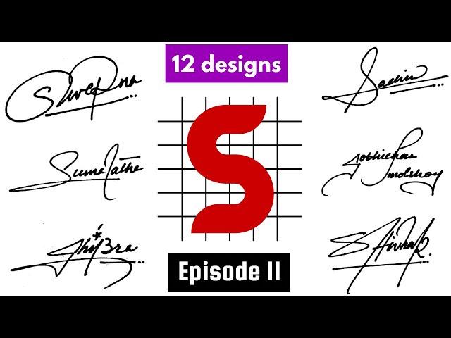 S signature style | S signatures | signature ideas for letter s