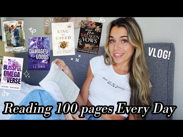 I tried reading 100 pages every day for a week! [Romance Vlog]