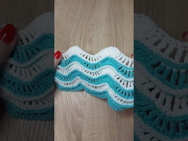 ШИКАРНЫЕ ВОЛНЫ. Новый узор крючком. Подробно для начинающих./ GORGEOUS WAVES. New crochet pattern.
